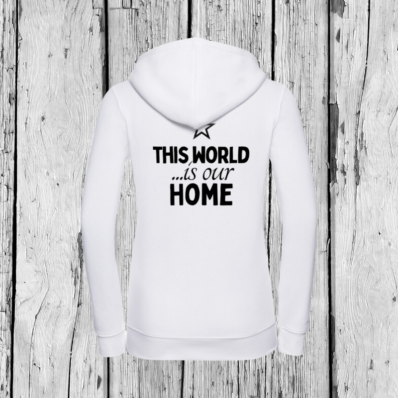 This World is our Home | Zip Sweater | Girls