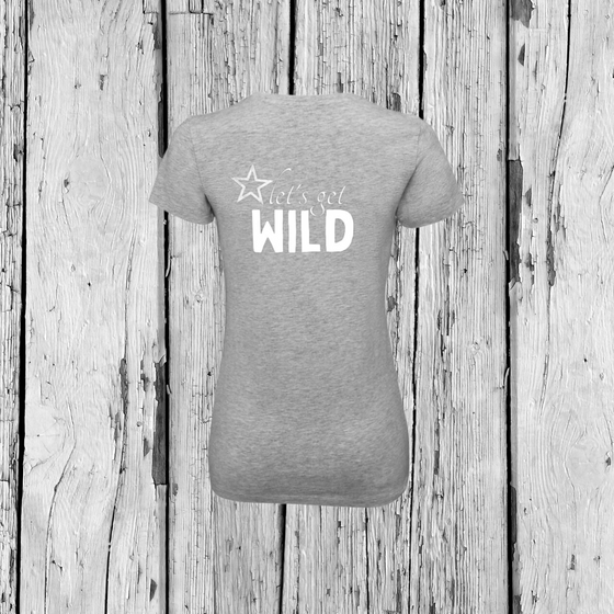 Let's get Wild | T-Shirt V-Ausschnitt | Girls