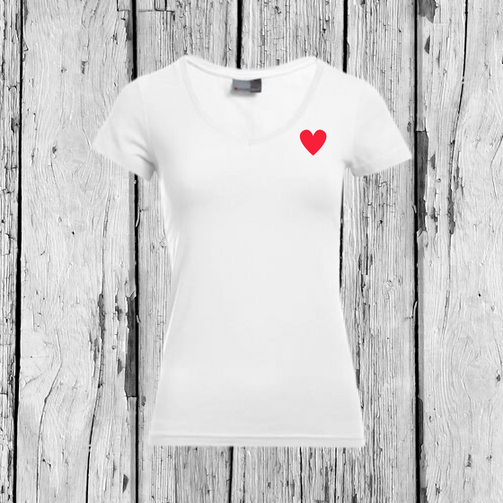 I love your Smile | T-Shirt V-Ausschnitt | Girls