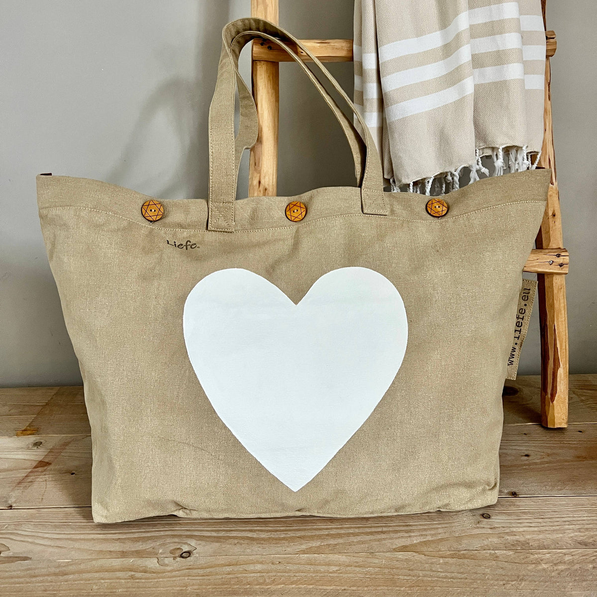 Big Bag | Herz Weiss