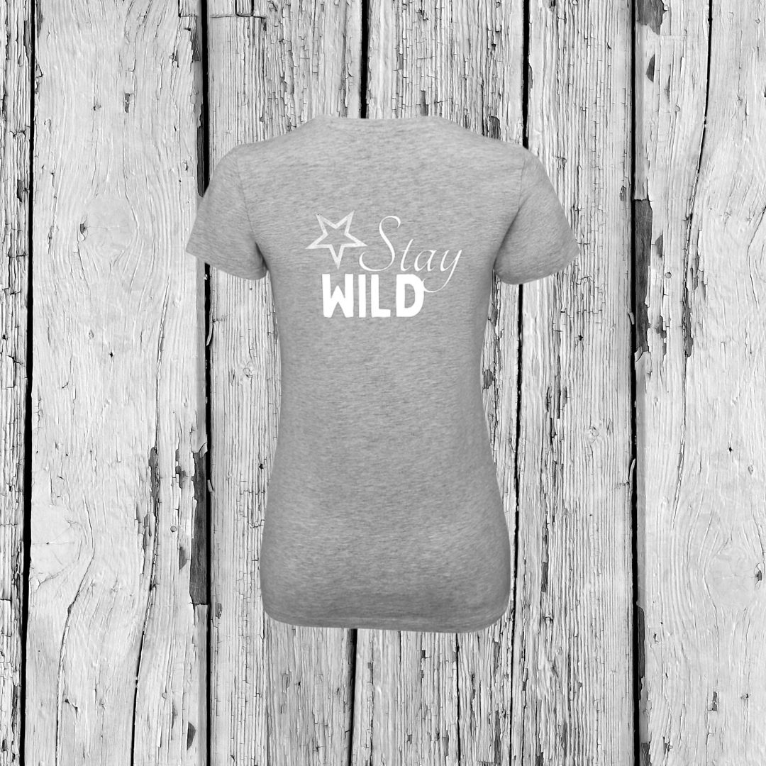 Stay Wild | V-Neck T-Shirt | Girls 