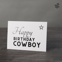 Happy Birthday Cowboy | Greeting card