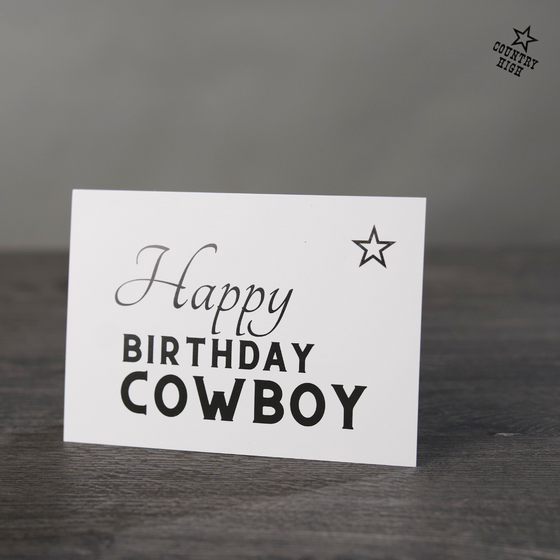 Happy Birthday Cowboy | Grusskarte