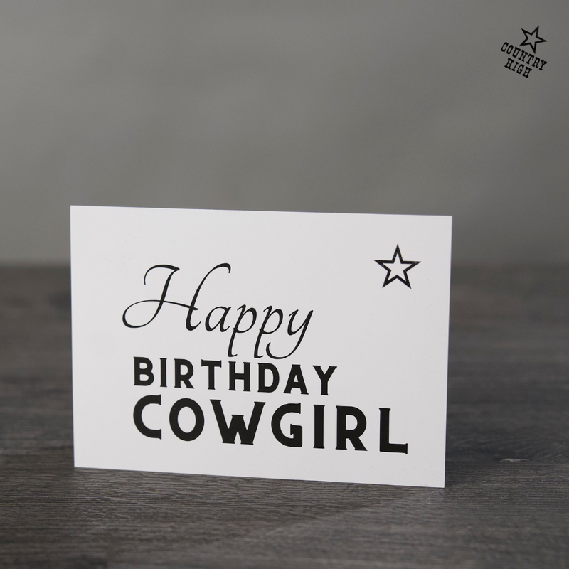 Happy Birthday Cowgirl | Greeting card