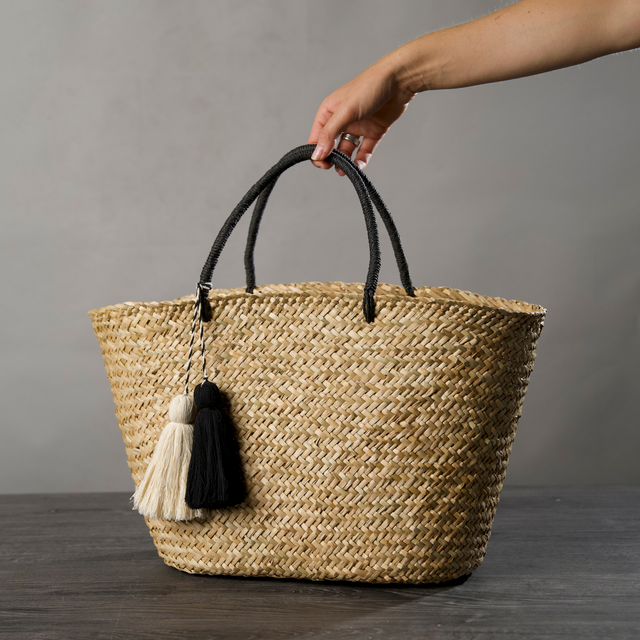 Stroh Shopper Einkaufskorb – COUNTRY HIGH