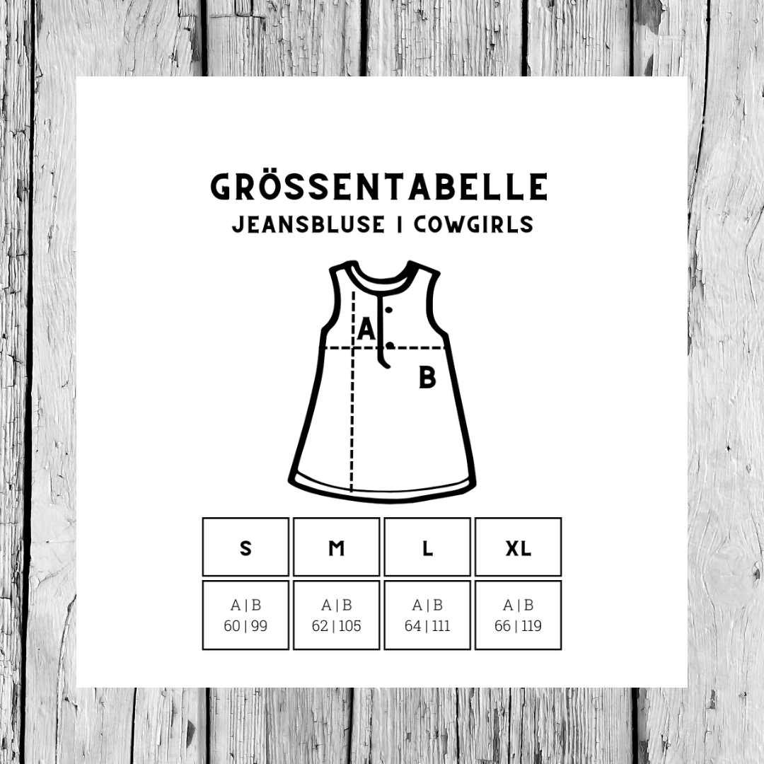 Jeans Bluse | Glitzerstern | Girls