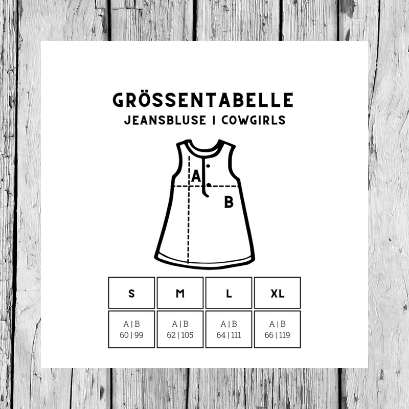 Jeans Bluse | Glitzerstern | Girls