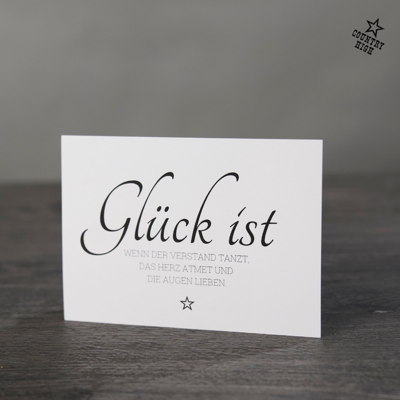 Glück ist.. | Grusskarte