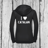 I love Catalan | Zip Sweater | Girls