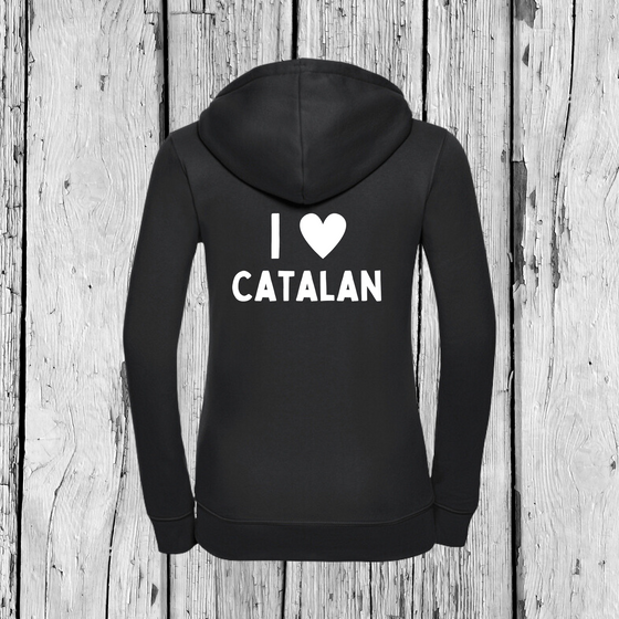 I love Catalan | Zip Sweater | Girls