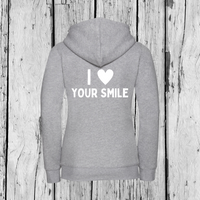 I love your Smile | Zip Sweater | Girls