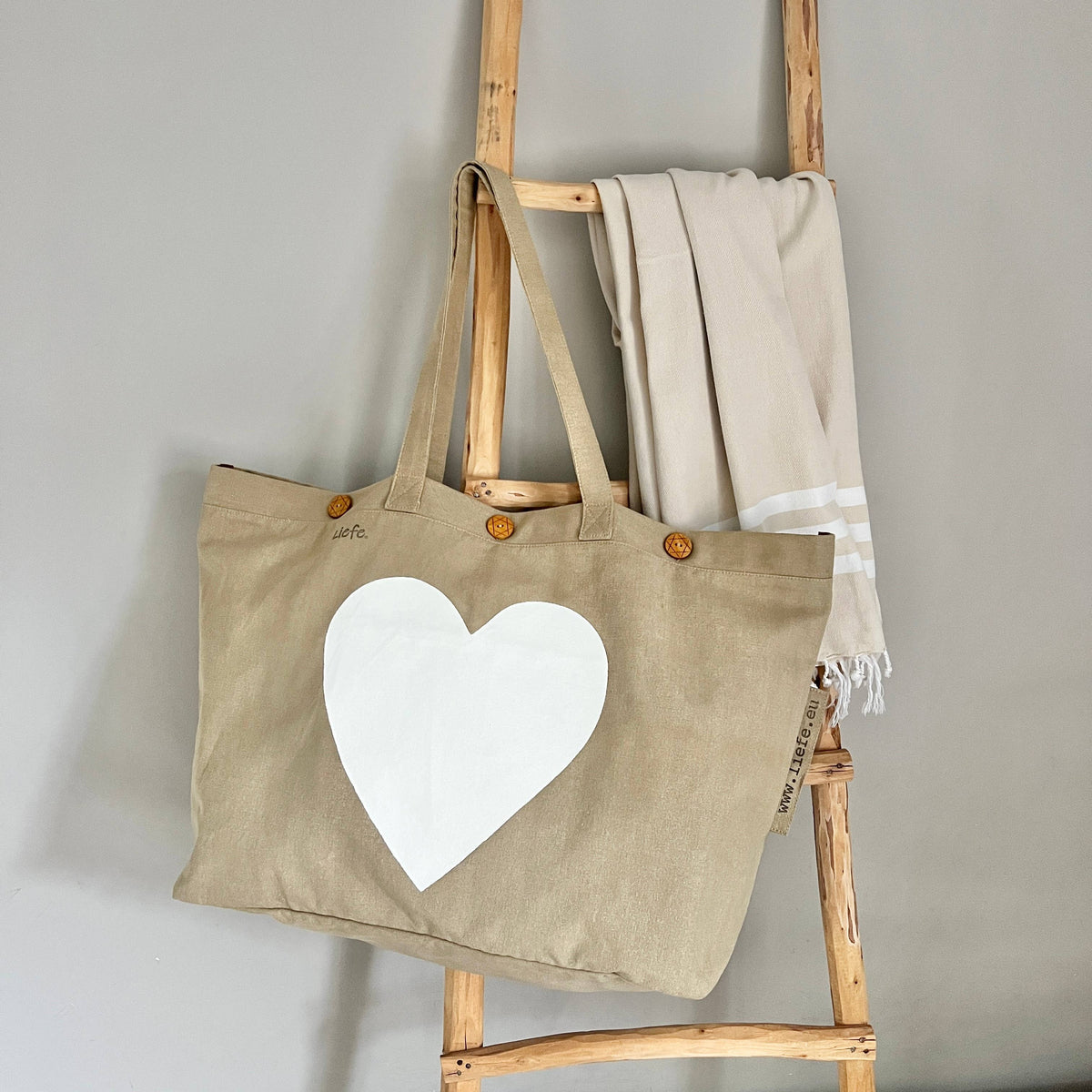 Big Bag | Herz Weiss